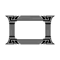 Art Deco Frame, Geometric Ornament, Classic vector