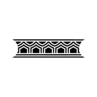 Geometric Archway, Minimalist Deco Border vector