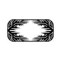Geometric Deco Frame, Minimalist, Abstract Pattern vector