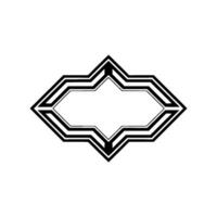 Geometric Diamond Frame, Minimalist, Modern Abstract vector