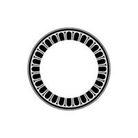 Geometric Circle Frame, Minimalist, Circular Motif - Outline vector