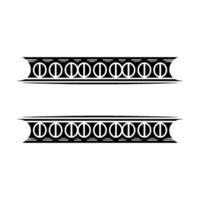 Art Deco Ornament Border, Elegant Repeating Motif vector