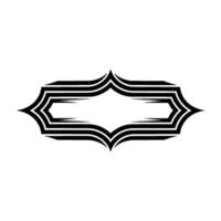Geometric Tribal Frame, Minimalist, Outline vector
