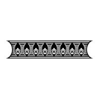 Art Deco Ornament Border, Geometric, Vintage Style, Pattern vector