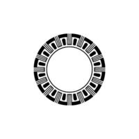 Geometric Circle Frame, Minimalist, Circular Motif - Modern vector