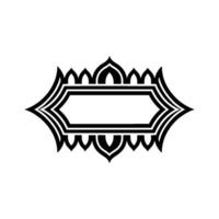 Geometric Deco Frame, Elegant Border, Minimalist - Pattern vector