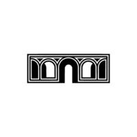 Geometric Archway, Minimalist, Modern Emblem, Minimalism vector