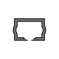 Art Deco Frame, Elegant Border, Minimalist - Geometric vector