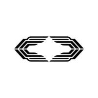 Geometric Arrowhead, Modern Abstract, Minimalist vector