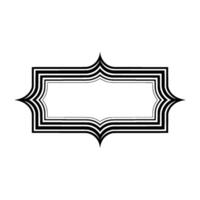 Elegant Deco Border, Minimalist, Blank Space vector