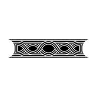 Intricate Celtic Border, Geometric Pattern, Vintage vector