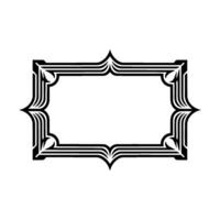 Art Deco Frame, Elegant Border, Vintage, Minimalist, Ornamentation vector