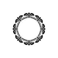 Intricate Circular Ornament, Vintage, Elegant Border vector