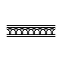 Geometric Arch Border, Minimalist, Elegant Accent vector
