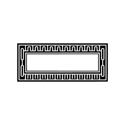 Art Deco Geometric Border, Elegant Element, Artdeco
