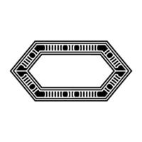 Geometric Deco Frame, Elegant Border, Art Deco vector