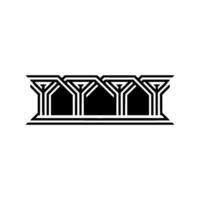 Geometric Deco Archway, Minimalist, Architecture vector