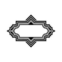 Geometric Deco Frame, Minimalist, Elegant Outline, Minimalism vector