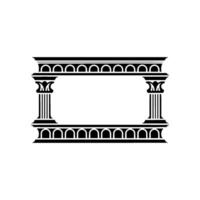 Classical Frame, Elegant Border, Architectural Motif vector