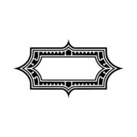 Art Deco Ornament Border, Elegant Element, Pattern vector