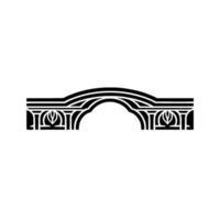 Art Deco Archway Emblem, Geometric, Minimalist vector