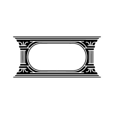 Art Deco Frame, Geometric Ornamentation, Vintage, Linear
