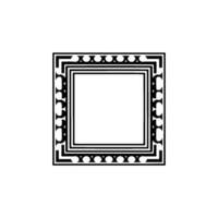 Geometric Frame, Minimalist, Elegant Border vector