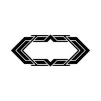 Geometric Deco Frame, Minimalist, Modern Abstract vector