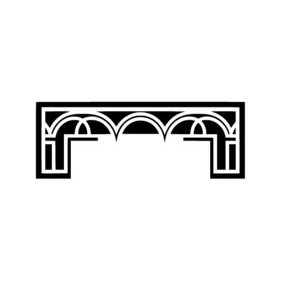 Art Deco Archway, Geometric Ornamentation, Vintage - Retro