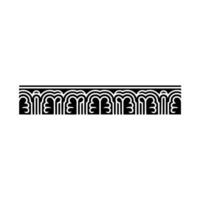 Elegant Repeating Geometric Border, Vintage Style vector