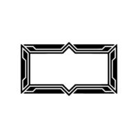 Geometric Deco Frame, Minimalist - Modern vector