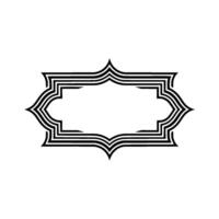 Elegant Deco Frame, Minimalist, Geometric Ornament vector