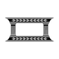 Classical Frame, Elegant Ornamentation, Minimalist vector
