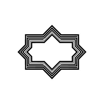 Geometric Star Frame, Minimalist, Modern