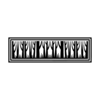Minimalist Forest Silhouette, Geometric Texture vector