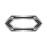 Geometric Deco Frame, Modern Minimalist vector
