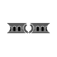 Classical Emblem, Laurel Wreath, Architectural Detail vector