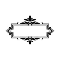 Elegant Ornate Frame, Vintage Element, Floral vector