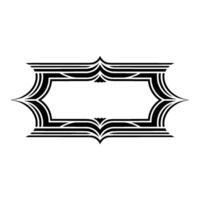 Art Deco Frame, Elegant Border, Vintage, Minimalist Ornamentation, Pattern vector
