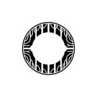 Geometric Celtic Circle, Minimalist, Symbolic Motif vector