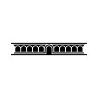 Geometric Archway, Minimalist, Linear Silhouette vector