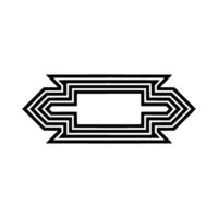 Geometric Directional Outline, Modern Minimalist vector