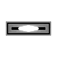 Geometric Deco Frame, Minimalist, Symmetry vector