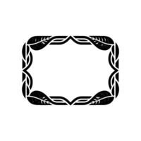 Intricate Celtic Frame, Botanical Motif, Vintage vector