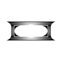 Geometric Frame, Minimalist, Elegant Outline, Minimalism vector