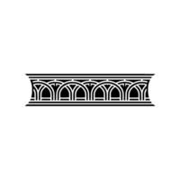 Art Deco Archway Border, Elegant Element, Ornamentation vector