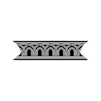 Geometric Archway Ornament, Art Deco Style vector