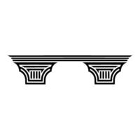 Geometric Classical Arch, Minimalist Element vector