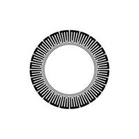 Geometric Circle Pattern, Minimalist, Circular Motif, Modern vector