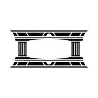 Classical Arch Frame, Minimalist, Elegant Border vector